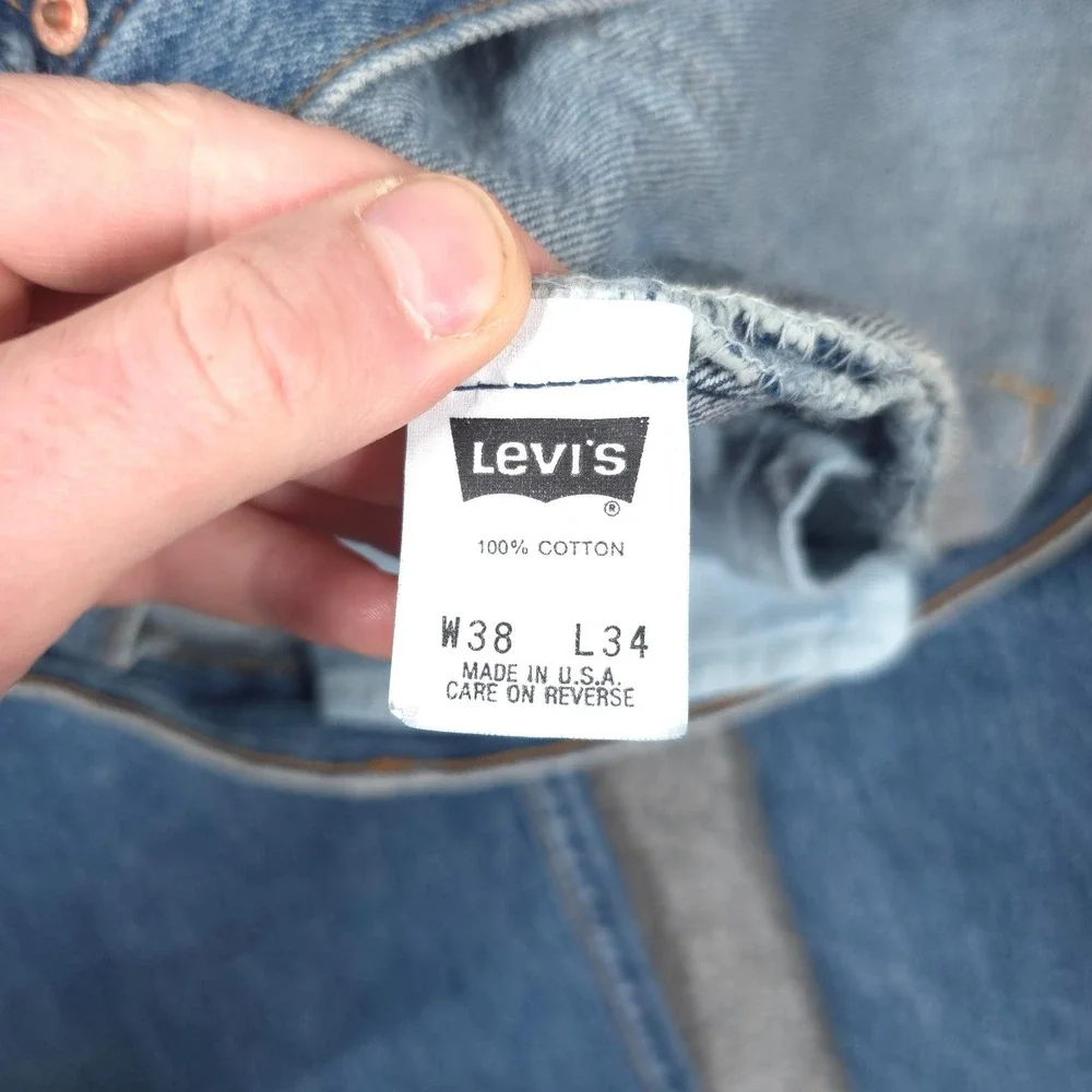 NWT VTG Levis 501 Jeans Mens 38x34 Straight Leg Button Fly USA Preshrunk 80s